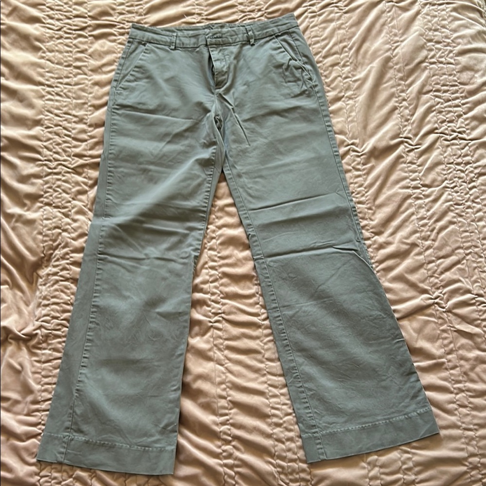 GAP Women's Boot Cut Pants - Olive Green